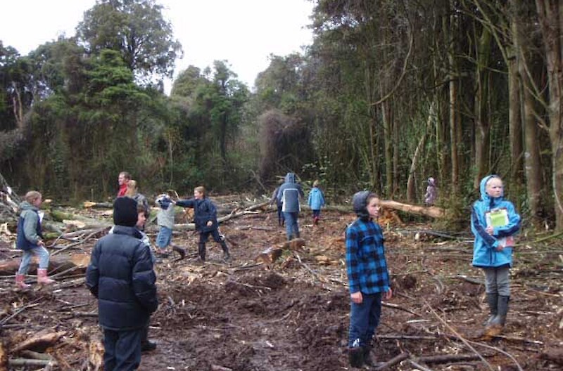 Myross Bush School has had a number of visits to Kerrs Bush, with a special focus in Conservation Week September 2008.