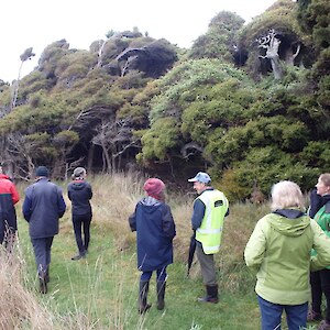 The visit to this high ecological value coastal totara forest was very much enjoyed by the SERN field day attendees.