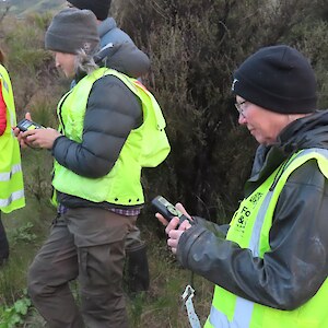 Hoping to hear the bats shouting as they flew past, but none did